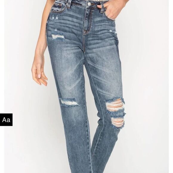 Miss Me High-Rise Girlfriend Jeans - Picture 1 of 12